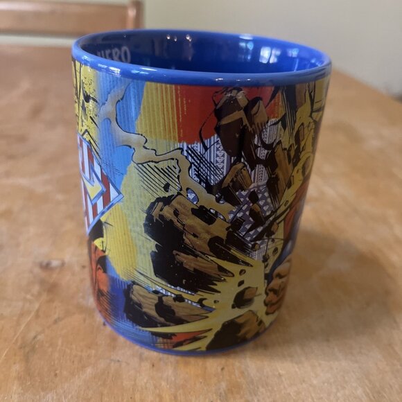 Superman Coffee Mug "America's Hero" 16 Oz DC Comics Cup Jumbo Cup - Picture 2 of 8